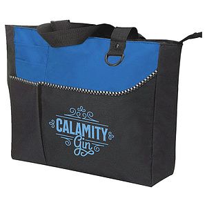 Poly Multi Pocket Zipper Tote Bag
