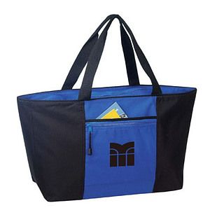 Poly Jumbo Zipper Tote Bag