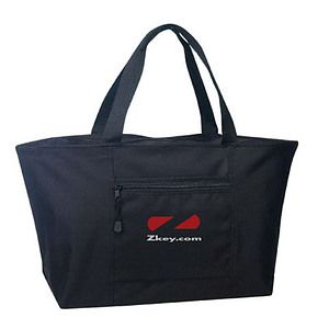 Poly Jumbo Zipper Tote Bag