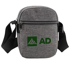 Heather Dual Zipper Sling Bag