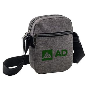 Heather Dual Zipper Sling Bag