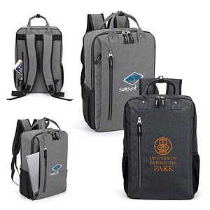 Heathered Laptop Backpack