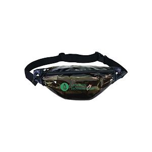Black Vinyl Transparent Fanny Pack