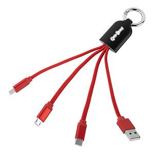 Jellyfish Style 4-in-1 Charger Keychain