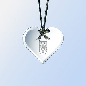 Jade Glass Heart Ornament