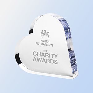 Acrylic Heart Award