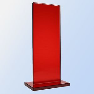 Jade Glass Red Rectangle Award