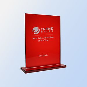 Jade Glass Red Square Award