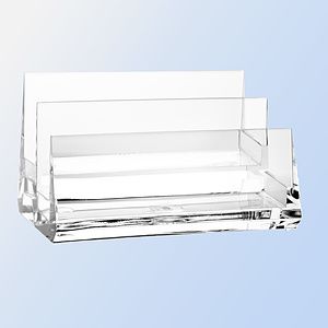 Acrylic Dual Tier Business Card Holder