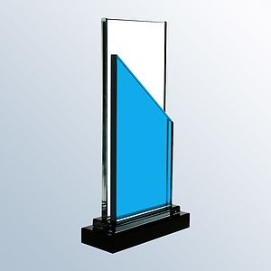 Meridian Blue Starfire Glass Award
