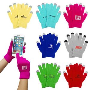 Touch Screen Knit Stitching Fleece Stylus Gloves