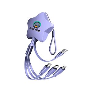 3-in-1 Star Retractable Charging Cable