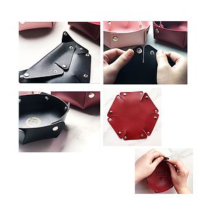 Leatherette Accessory Bowl