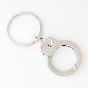 Metal Mini Handcuff Key Tag