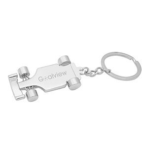 F1 Race Car Metal Key Tag