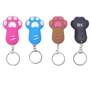 Light Up Cat Paw Keychain
