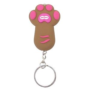 Light Up Cat Paw Keychain