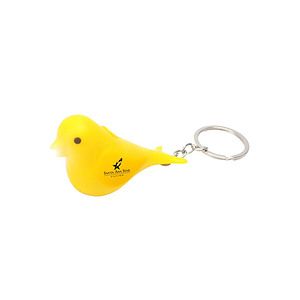 Chirping Bird LED Light Keychain