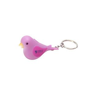 Chirping Bird LED Light Keychain