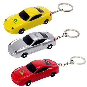 Sports Car LED Light Keychain