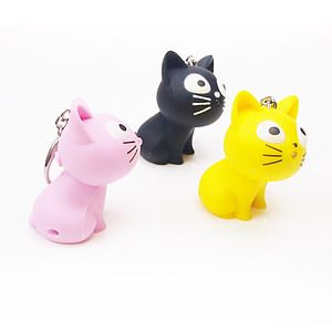 Kitty LED Keylight Keychain