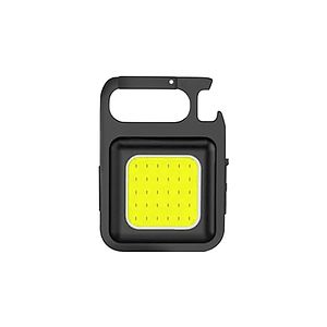 Aluminum IPX4 COB Flashlight Bottle Opener Keychain