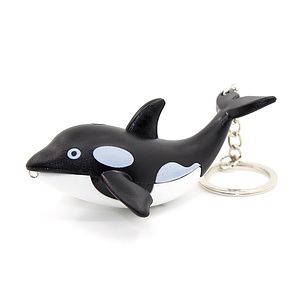 Orca Whale LED Keychain