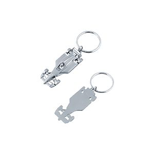 Metal Racecar Keychain