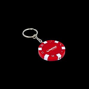 Poker Chip Keychain Flashlight