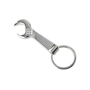 Metal Wrench Bottle Opener Keychain