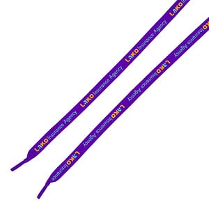 Made in the USA 36" Eco-Friendly Custom Shoelaces 3/8'' width