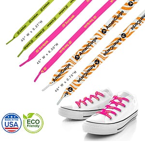 Made in the USA 45" Eco-Friendly Custom Shoelaces 3/8'' width