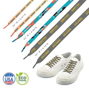 Made in the USA 54" Eco-Friendly Custom Shoelaces 3/4'' width