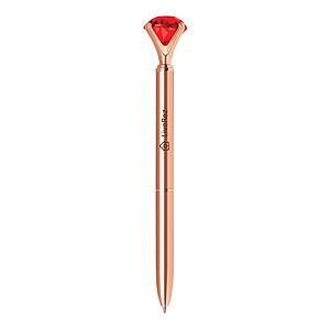 Ruby Gemstone Ballpoint Pen
