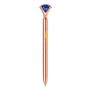 Sapphire Gemstone Ballpoint Pen- Rose Gold