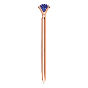 Sapphire Gemstone Ballpoint Pen- Rose Gold