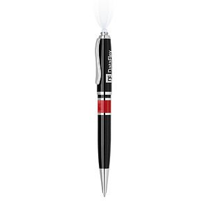 LED Marbled Metal Ballpoint Pen