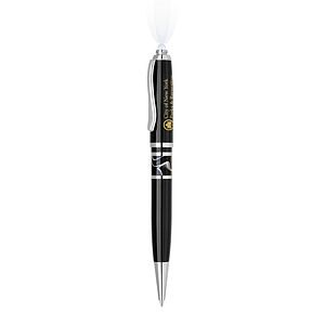 LED Marbled Metal Ballpoint Pen
