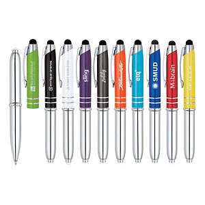 3-in-1 Metal Capped Ballpoint Pen