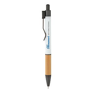 Soft Touch Bamboo Grip Ballpoint Pen