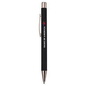 Rose Gold Rubber Coated Pen