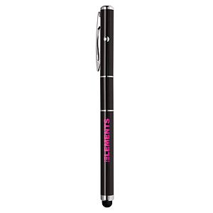 Cap-Off Laser Stylus Ballpoint Pen