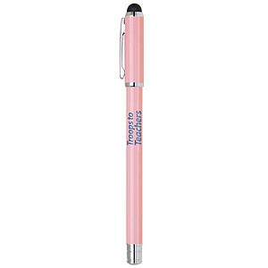 Metal Cap Off Ballpoint Stylus Pen