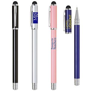 Metal Cap Off Ballpoint Stylus Pen