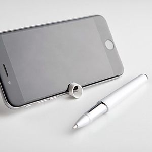 Plastic Cap Off Ballpoint Stylus Pen