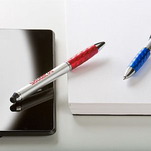 Textured Grip Plastic Stylus Pen