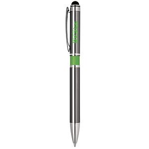 Aluminum Click Action Stylus Ballpoint Pen