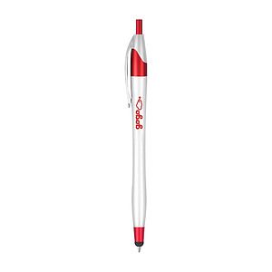 Metallic Trim Stylus Ballpoint Pen