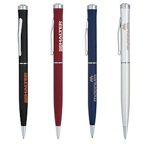 Epoxy Silver Trim Ballpoint Pen