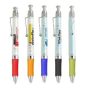Color Rubber Grip Banner Pen